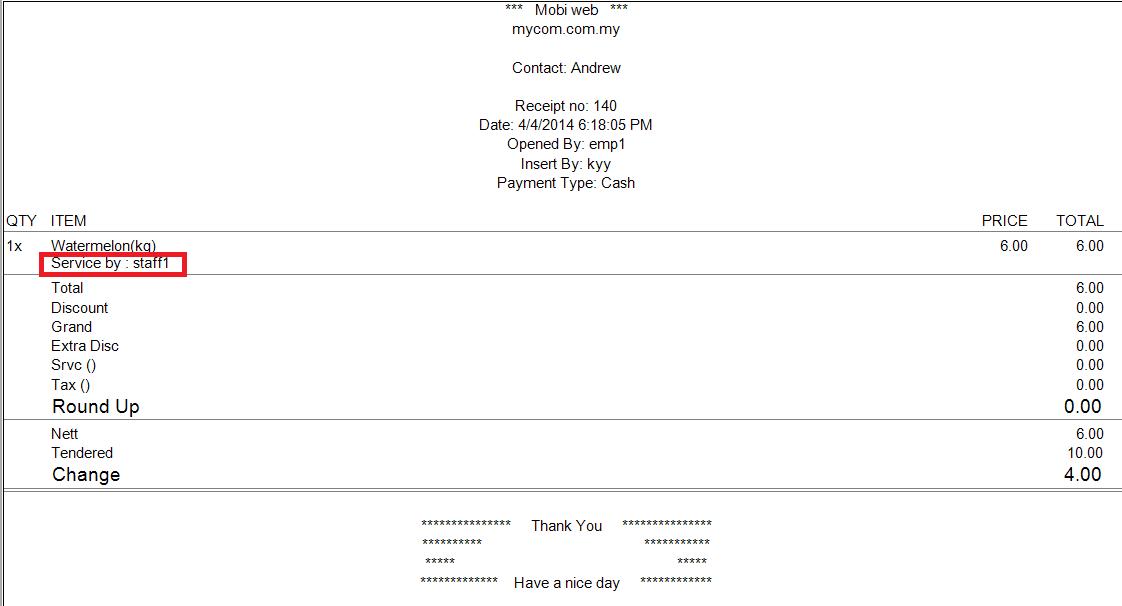 Receipt