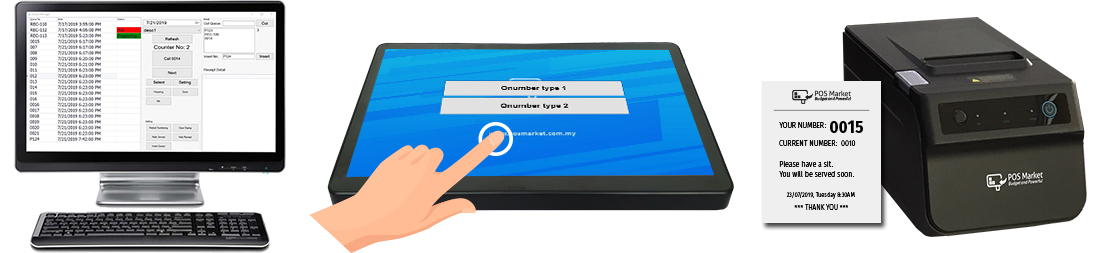 queue management system service counter-queue-system hardwares qms p1500