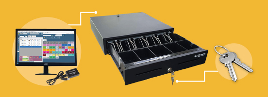 cash drawer position lock