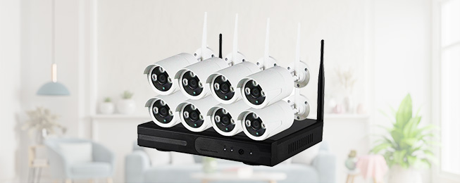 8ch wireless cctv hardware set