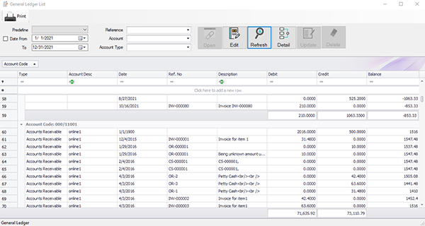 bmo accounting invoicing general ledger tb