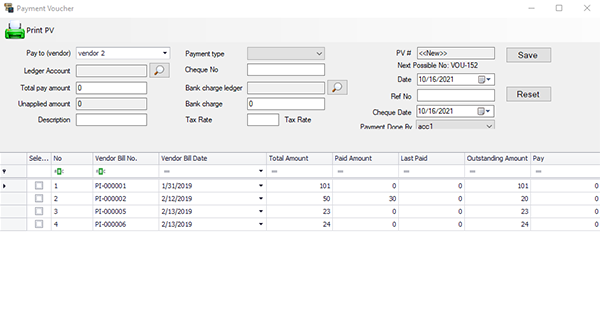 bmo accounting invoicing payments tb